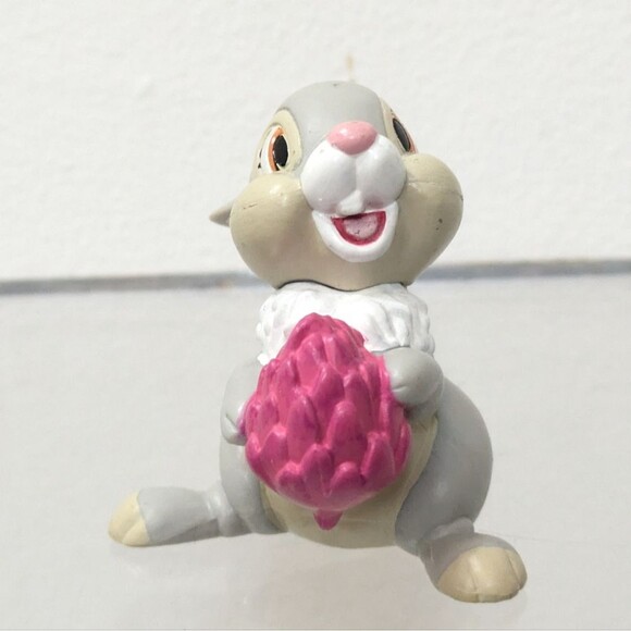 Disney Thumper Rabbit Holding Flowers PVC Figure, 2" - Picture 1 of 10